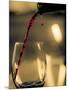 One drop shows as red wine is poured into glass.-Richard Duval-Mounted Photographic Print