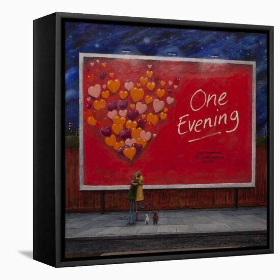 One Evening (The Poster)-Chris Ross Williamson-Framed Stretched Canvas