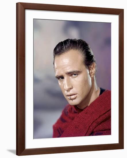 ONE-EYED JACKS, 1961 directed by MARLON BRANDO Marlon Brando (photo)-null-Framed Photo