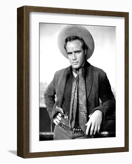 One-Eyed Jacks, Marlon Brando, 1961-null-Framed Photo