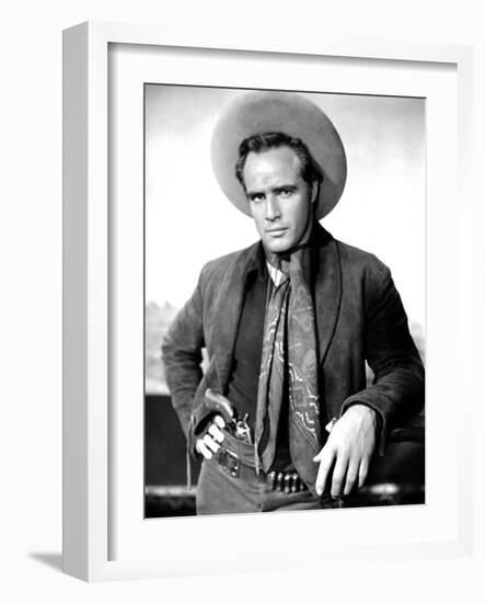 One-Eyed Jacks, Marlon Brando, 1961-null-Framed Photo