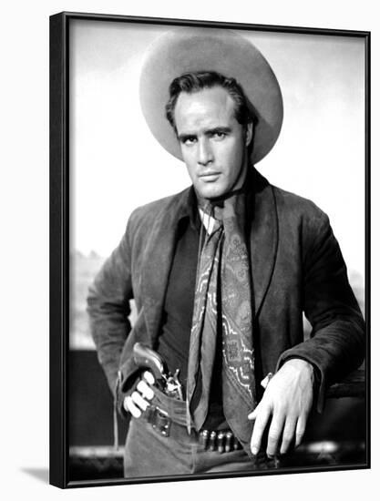 One-Eyed Jacks, Marlon Brando, 1961-null-Framed Photo