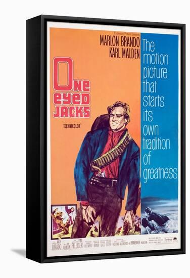 One-Eyed Jacks, Marlon Brando, 1961-null-Framed Stretched Canvas