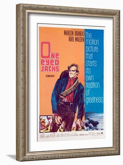 One-Eyed Jacks, Marlon Brando, 1961-null-Framed Art Print