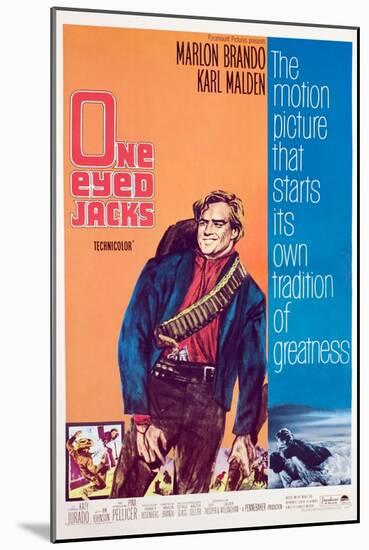 One-Eyed Jacks, Marlon Brando, 1961-null-Mounted Art Print