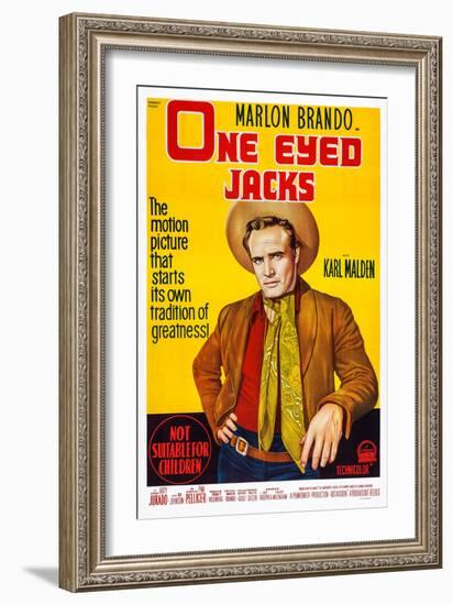 One-Eyed Jacks, Marlon Brando, 1961-null-Framed Art Print