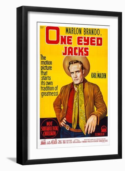 One-Eyed Jacks, Marlon Brando, 1961-null-Framed Art Print