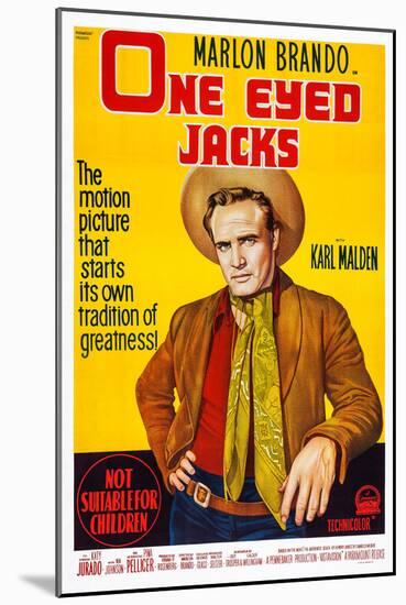 One-Eyed Jacks, Marlon Brando, 1961-null-Mounted Art Print