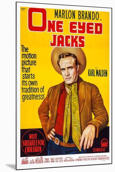 One-Eyed Jacks, Marlon Brando, 1961-null-Mounted Art Print