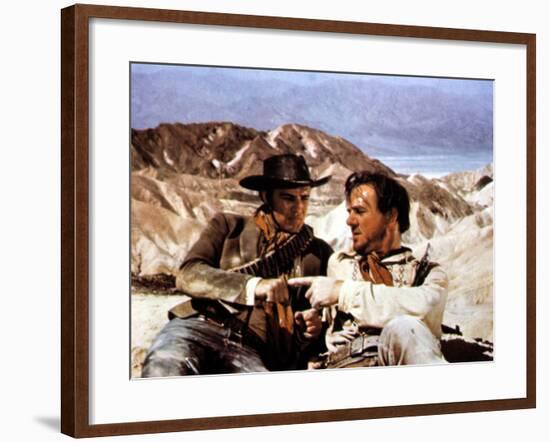 One-Eyed Jacks, Marlon Brando, Karl Malden, 1961-null-Framed Photo