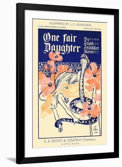 One Fair Daughter, By Frank Frankfort Moore-JC Leyendecker-Framed Art Print