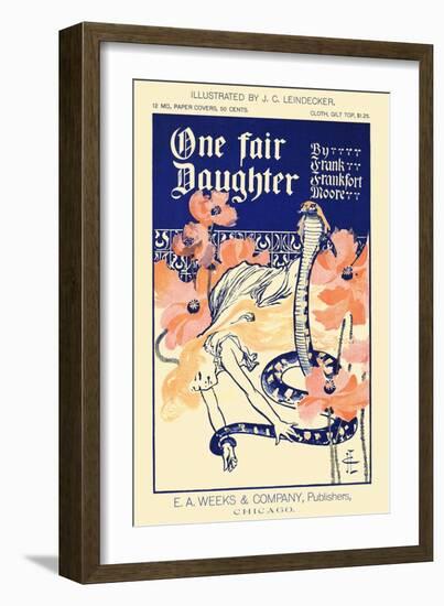 One Fair Daughter, By Frank Frankfort Moore-JC Leyendecker-Framed Art Print