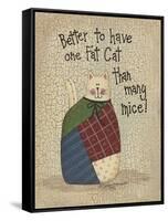 One Fat Cat-Debbie McMaster-Framed Stretched Canvas