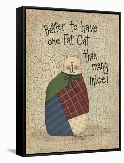 One Fat Cat-Debbie McMaster-Framed Stretched Canvas