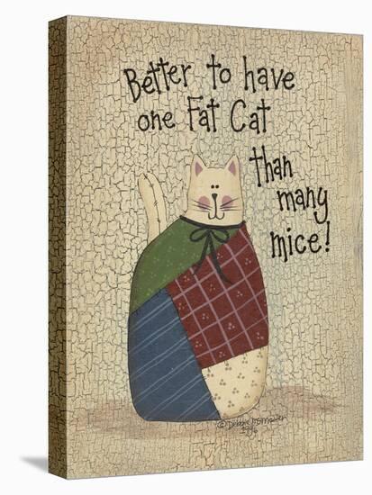 One Fat Cat-Debbie McMaster-Stretched Canvas