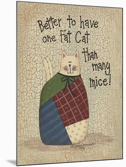 One Fat Cat-Debbie McMaster-Mounted Giclee Print