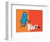 One Fish Two Fish Collection IV - Blue Fish (orange)-Theodor (Dr. Seuss) Geisel-Framed Art Print