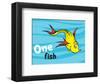 One Fish Two Fish Ocean Collection I - One Fish (ocean)-Theodor (Dr. Seuss) Geisel-Framed Art Print