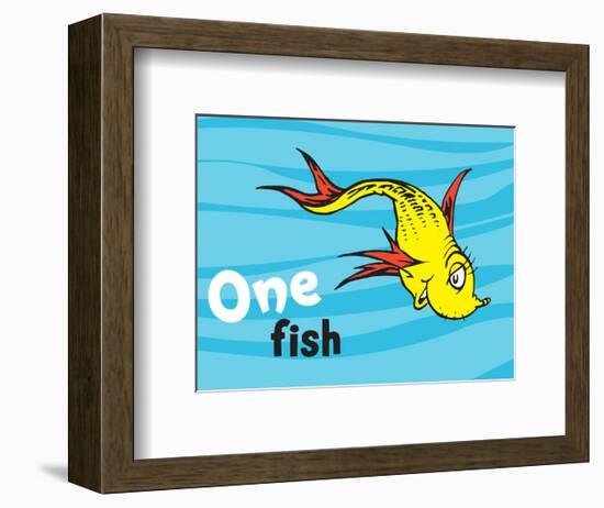 One Fish Two Fish Ocean Collection I - One Fish (ocean)-Theodor (Dr. Seuss) Geisel-Framed Art Print