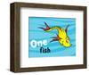 One Fish Two Fish Ocean Collection I - One Fish (ocean)-Theodor (Dr. Seuss) Geisel-Framed Art Print