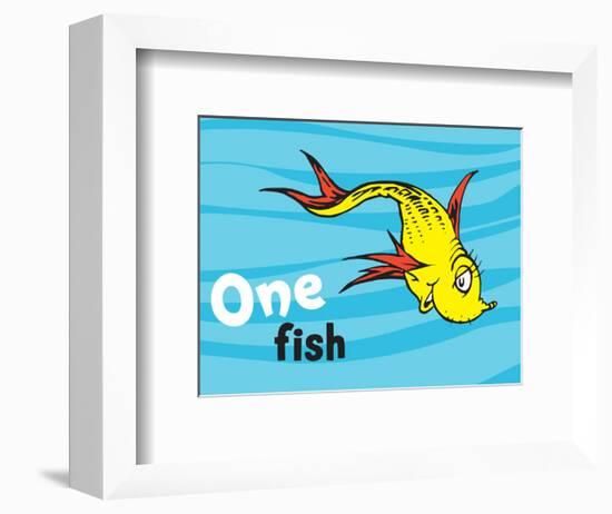 One Fish Two Fish Ocean Collection I - One Fish (ocean)-Theodor (Dr. Seuss) Geisel-Framed Art Print