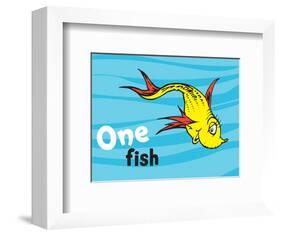 One Fish Two Fish Ocean Collection I - One Fish (ocean)-Theodor (Dr. Seuss) Geisel-Framed Art Print