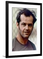 ONE FLEW OVER THE CUCKOO'S NEST, 1975 directed by MILOS FORMAN Jack Nicholson (photo)-null-Framed Photo