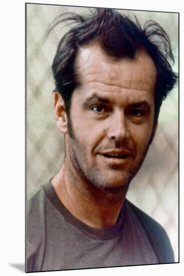 ONE FLEW OVER THE CUCKOO'S NEST, 1975 directed by MILOS FORMAN Jack Nicholson (photo)-null-Mounted Photo