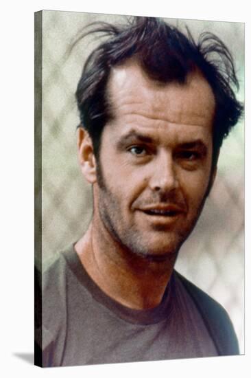 ONE FLEW OVER THE CUCKOO'S NEST, 1975 directed by MILOS FORMAN Jack Nicholson (photo)-null-Stretched Canvas