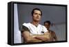 ONE FLEW OVER THE CUCKOO'S NEST, 1975 DIRECTED MILOS FORMAN Jack Nicholson (photo)-null-Framed Stretched Canvas