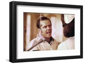 ONE FLEW OVER THE CUCKOO'S NEST, 1975 DIRECTED MILOS FORMAN Jack Nicholson (photo)-null-Framed Photo