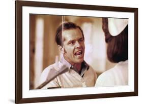 ONE FLEW OVER THE CUCKOO'S NEST, 1975 DIRECTED MILOS FORMAN Jack Nicholson (photo)-null-Framed Photo