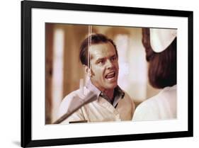 ONE FLEW OVER THE CUCKOO'S NEST, 1975 DIRECTED MILOS FORMAN Jack Nicholson (photo)-null-Framed Photo