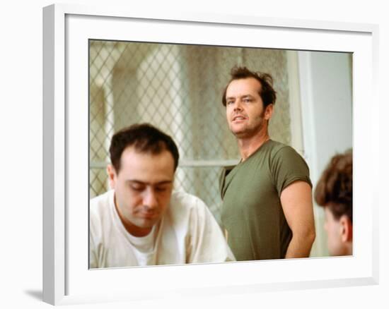 One Flew Over The Cuckoo's Nest, Danny Devito, Jack Nicholson, 1975-null-Framed Photo