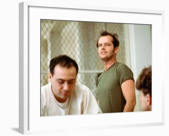 One Flew Over The Cuckoo's Nest, Danny Devito, Jack Nicholson, 1975-null-Framed Photo