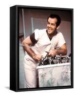 One Flew Over The Cuckoo's Nest, Jack Nicholson, 1975-null-Framed Stretched Canvas