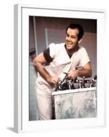 One Flew Over The Cuckoo's Nest, Jack Nicholson, 1975-null-Framed Photo