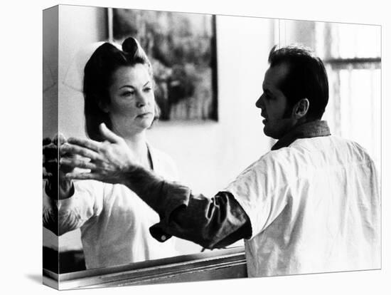 One Flew Over the Cuckoo's Nest, Louise Fletcher, Jack Nicholson, 1975-null-Stretched Canvas