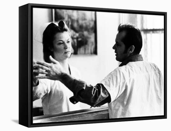 One Flew Over the Cuckoo's Nest, Louise Fletcher, Jack Nicholson, 1975-null-Framed Stretched Canvas