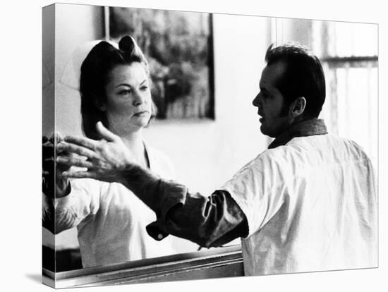 One Flew Over the Cuckoo's Nest, Louise Fletcher, Jack Nicholson, 1975-null-Stretched Canvas