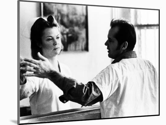 One Flew Over the Cuckoo's Nest, Louise Fletcher, Jack Nicholson, 1975-null-Mounted Photo