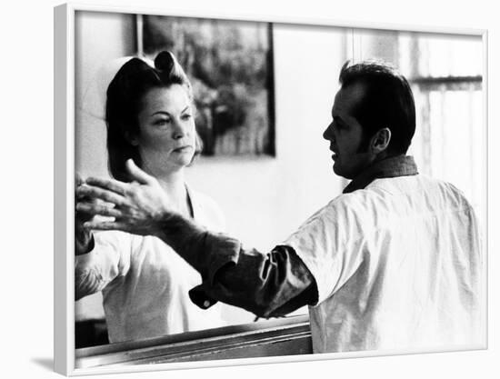 One Flew Over the Cuckoo's Nest, Louise Fletcher, Jack Nicholson, 1975-null-Framed Photo