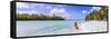 One Foot Island, Aitutaki, Cook Islands (Mr)-Matteo Colombo-Framed Stretched Canvas