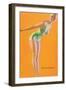 One for the Money, Diver-null-Framed Art Print