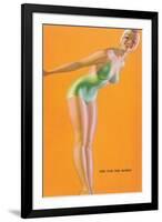 One for the Money, Diver-null-Framed Art Print