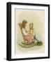 One Girl Sits on a Rocking Chair-Ida Waugh-Framed Art Print