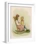 One Girl Sits on a Rocking Chair-Ida Waugh-Framed Art Print