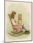 One Girl Sits on a Rocking Chair-Ida Waugh-Mounted Art Print