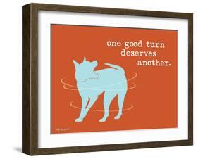 One Good Turn-Dog is Good-Framed Art Print