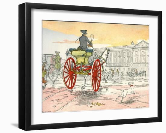 One-horse shay during the reign of Louis XV-Eugene Courboin-Framed Giclee Print